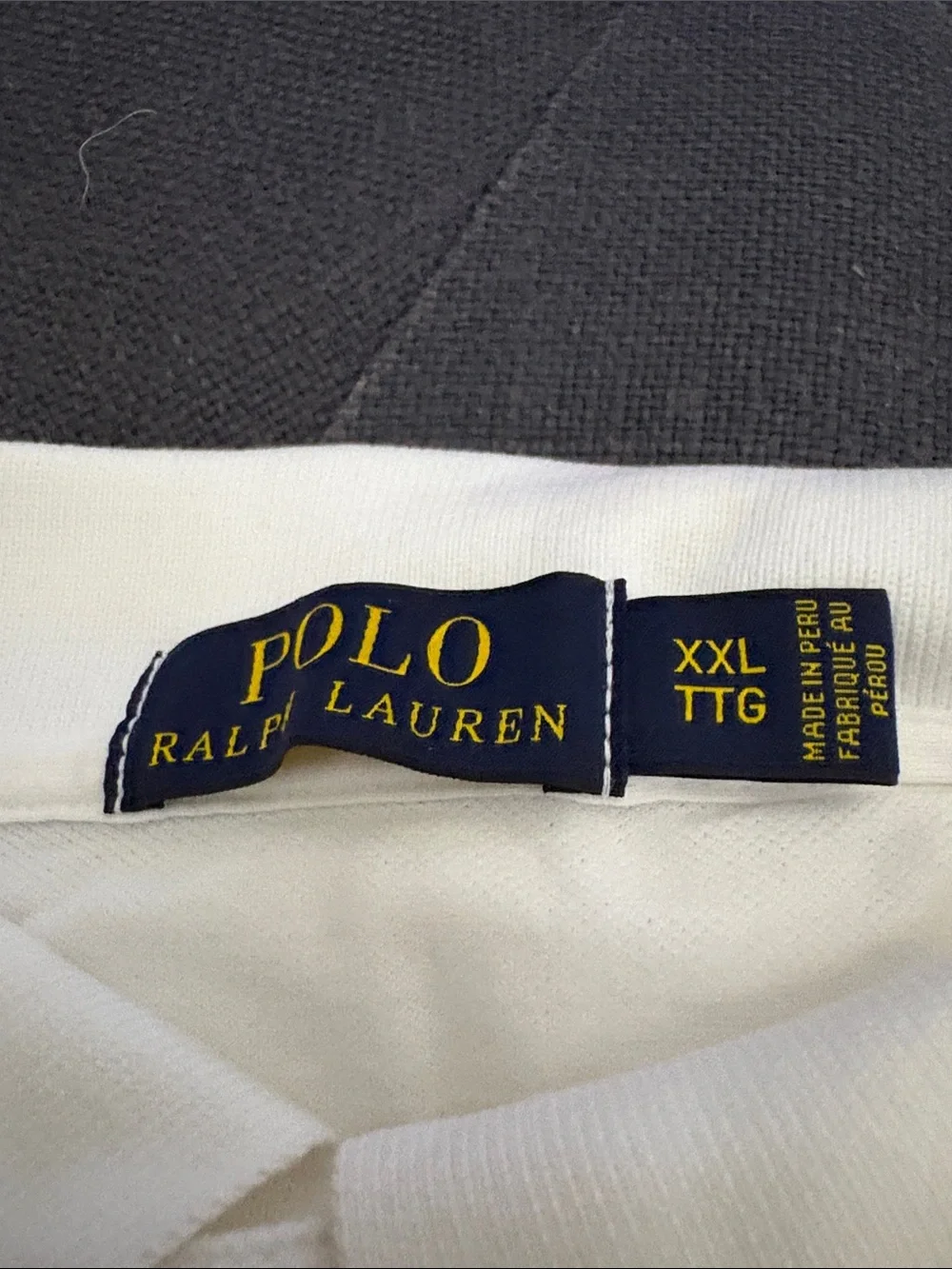 Ralph Lauren White Polo with Black Pony Logo